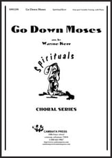 Go Down Moses Four-Part choral sheet music cover